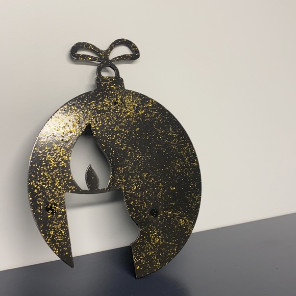 Candle black and gold Christmas holiday decor decorations pour Noël noir et or - Picture 5 of 7